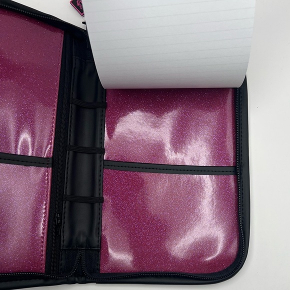Makeup Junkie Glitter Pink Ballerina Mini Padfolio - Picture 6 of 7